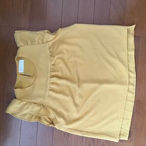 ☆お洒落なフレンチスリーブ イエロー