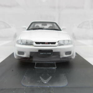 ミニカー 1/43 日産 スカイライン SKYLINE GT-R R33 ホワイト ディーラー正規品 モデルカー カラーサンプルの画像3