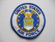 【送料無料】アメリカ空軍U.S. AIR FORCEパッチ刺繍ワッペン/D合衆国空軍エアフォース米軍ミリタリーUSA国章アメリカ軍U.S. Army白頭鷲 M19_画像1