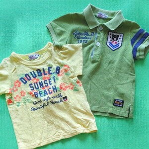 ミキハウス ダブルBダブルビー ビーくん ポロシャツ&Tシャツセット 80size