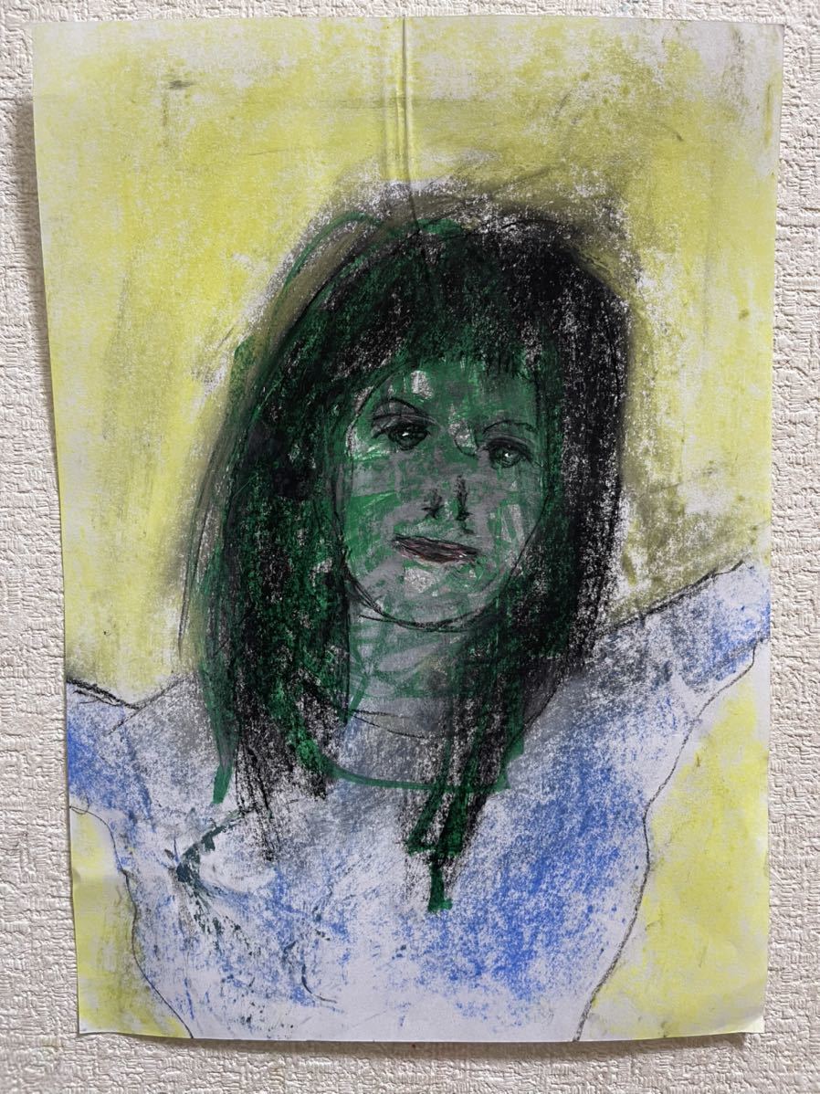 Künstler Hiro C May, Kunstwerk, Malerei, Pastellzeichnung, Buntstiftzeichnung