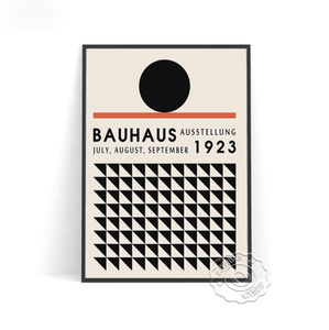 C1555 Bauhaus バウハウス ビンテージ モダンアート キャンバスポスター 50×70cm 海外製 枠なし インテリア 雑貨 キャンバス生地 A