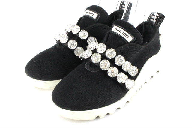 ヤフオク! -「miumiu ビジュー スニーカー」の落札相場・落札価格
