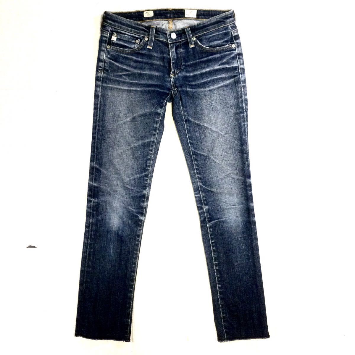 16163円 お求めやすく価格改定 Adriano Goldschmied ファッション ジーンズ Womens Blue Denim Whisker Wash Skinny Jeans 25