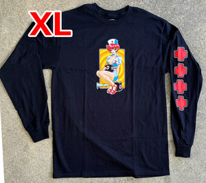 【セール！】送料無料・新品 XL Nurse Trixie LONG SLEEVE t-shir 黒 Hook-Ups ジェルミクラインindustries ナースロンT 長袖