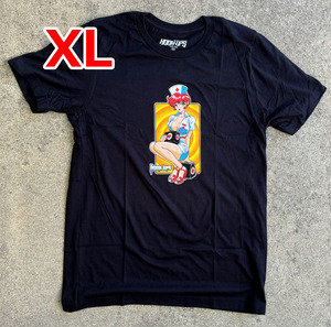【送料無料】新品 XL Nurse Trixie T-shirt BLACK 黒 Hook-Ups ジェルミクラインindustries ナース半袖Tシャツ