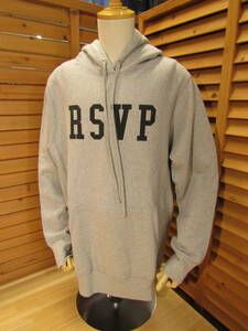 Y送料無料△293【RSVP GALLERY アールエスブイピーギャラリー】カナダ製 LOGO PULLOVER PARKA スウェット フーディー グレー SIZE L