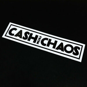 ☆ LONDON PUNKS ☆ Malcolm McLaren【CASH FROM CHAOS(BK)】ステッカー 屋外対応