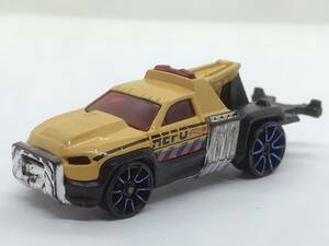 けB6★トミカサイズミニカー HOT WHEELS ホットウィール レポ デューティー REPO DUTY イエロー 全長約88mm