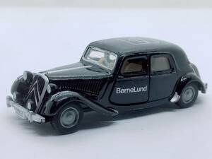 けB6★ミニカー SIKU ジク ボーネルンド シトロエン トラクション アヴァン CITROEN TRACTION AVANT 2007年記念モデル ブラック 全長約79mm