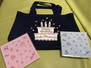 ⇔値下げ！送料込【値下可能】松田聖子ハッピーバースデーＴシャツのみ1点!XLネイビー新品未開封【ご注意】画像バッグ+コースター2枚無し