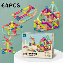 【Ｂ品②】 Esperanza(エスペランサ) マグネット ブロック おもちゃ 磁石 64PCS パズル 6歳 男の子 女の子 誕生日 プレゼント (t-0102-04)