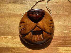 木製　猫鼻笛　No. 229