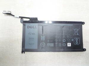 10枚セット　DELL Inspiron 15 5567 7560 5378 13 7368 用　純正バッテリー WDX0R 11.4V 42Wh ケーブル058GJC付き　未テストジャンク品