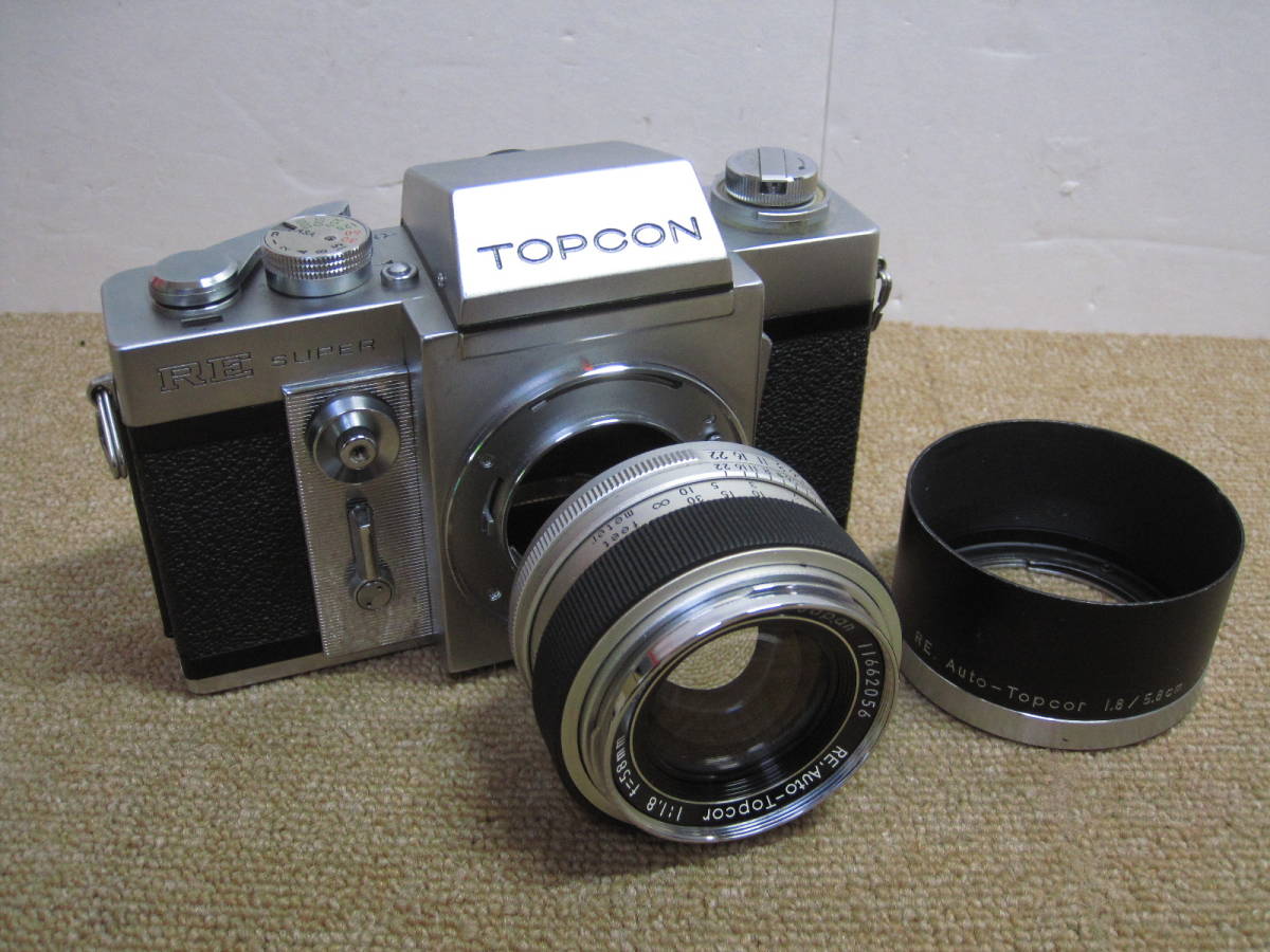 上品なスタイル 古いカメラ 動作確認済 Topcon Re Super ケース付 一眼レフ フィルムカメラ 家電 スマホ カメラ 15 473 Jkkniu Edu