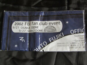 Бесплатная доставка Неокрытая недвижимость Naoto Fujiki 2002 FBI Fan Club Event Event Bandana Fan Club преимущества