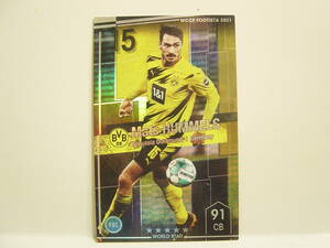 WCCF FOOTISTA 2021 マッツ・フンメルス　Mats Hummels 1988 Germany　Borussia Dortmund 20-21　F21R