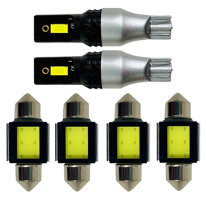 RH1/2 S-MX [H8.11〜H14.1] 純正球交換用 COB全面発光 LED ルームランプ バックランプ ウェッジ球セット 車内灯 室内灯