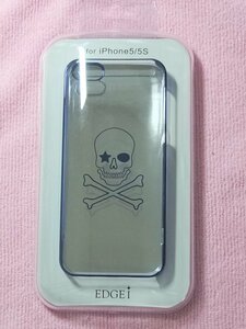 EDGEi エッジ ブルースカル 高品質クリアハードケース iPhone 5s/5 対応