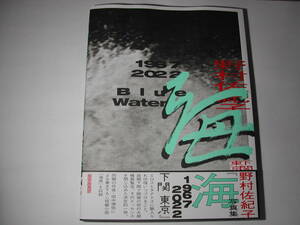 署名本・写真集・野村佐紀子「海」初版・帯付・サイン・写真展のチラシ付