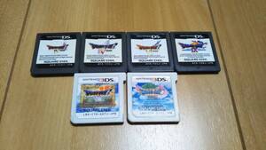ニンテンドー DS 3DS ソフト ドラゴンクエスト4、5、6、7、9、11 6作セット セット売り ソフトのみ 動作確認済