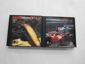 PS21-258 ソニー sony プレイステーション PS 1 フォーミュラー ワン 1 97 セット レトロ ゲーム ソフト ケース割れあり 使用感あり