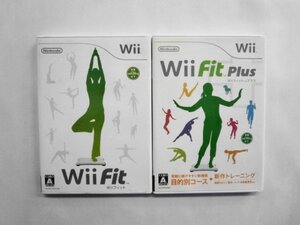 Wii21-136 任天堂 ニンテンドー Wii Wii Fit フィット Fit Plus フィット プラス セット レトロ ゲーム ソフト