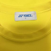 YONEX ヨネックス バドミントン 日本リーグ 2012 半袖Tシャツ Sサイズ イエロー ポリエステル_画像3