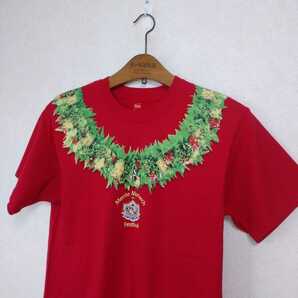 ハワイ 2008年メリーモナーク フラ Tシャツ赤 Sの画像4
