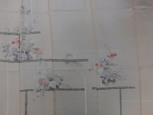 Art hand Auction [라쿠후] P9512m 손으로 그린 유젠 섬세한 호몬기 아와세 k, 여성 기모노, 키모노, 나들이옷, 기성품