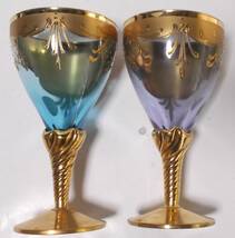 【MURANO GLASS-淡】24KT/GOLD PAINT　2客セット　_画像5