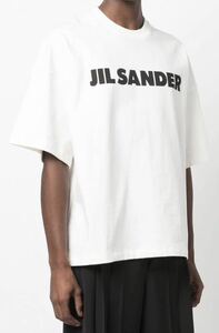 正規 新品 22SS JIL SANDER ジルサンダー ロゴ オーバーサイズ Tシャツ カットソー 白 XS JSMU707045 MU248708