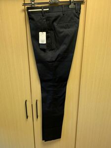 国内正規 新品 定価 ¥73,700 19AW Neil Barrett ニールバレット コットン ベルト 装飾 スラックス パンツ 紺 46 PBPA523A H055