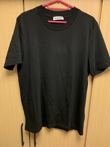 正規 未使用 21SS JIL SANDER ジルサンダー クルーネック プレーン Tシャツ カットソー 黒 M JSMS706020 MS247308