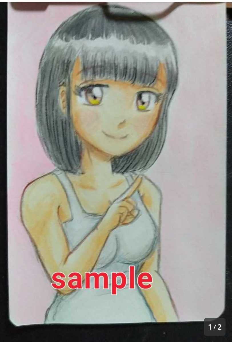 Hand-drawn illustration white dress, comics, anime goods, hand drawn illustration