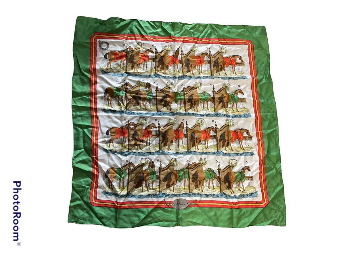 美品 HERMES エルメス カレ90 BOLDUC AU CARRE ボルデュックチェック