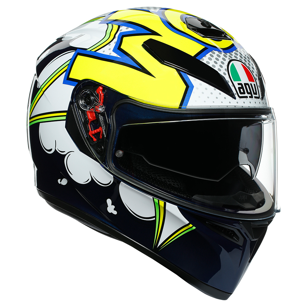 美品 AGV K-3 ガイ マーティン フルフェイス ヘルメット イエロー