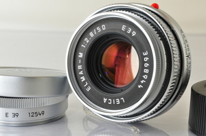 ★★極上品 Leica ELMAR-M 50mm F/2.8 E39 Lens In Silver for Leica M♪♪#5294