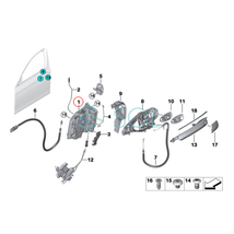 BMW G11 フロント ドアロックアクチュエーター 右側 740i 740dX 740e 745e 750i 750iX 51217281948 出荷締切18時_画像8