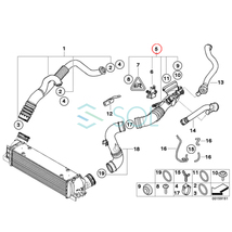 BMW E90 E91 E92 E93 インタークーラー エアインテークホース エアダクト 335i 13717590306 11657556554 出荷締切18時_画像3