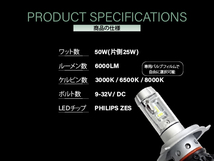三菱 エアトレック アウトランダー パジェロミニ ヘッドライト SOLオリジナル X3 LEDバルブ HB4 3000 6500 8000K キャンセラー付_画像4