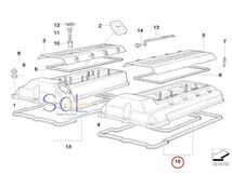 【特価品】BMW E32 E34 E38 E39 シリンダーヘッドカバー ガスケット 530i 540i 730i 735i 740i 11129069872 出荷締切18時_画像2