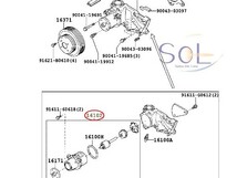 ダイハツ ハイゼット(S200P S210P) ハイゼットバン(S100V S110V) ハイゼットパネルバン(S100C S100CT) ウォーターポンプ 16102-87207_画像2