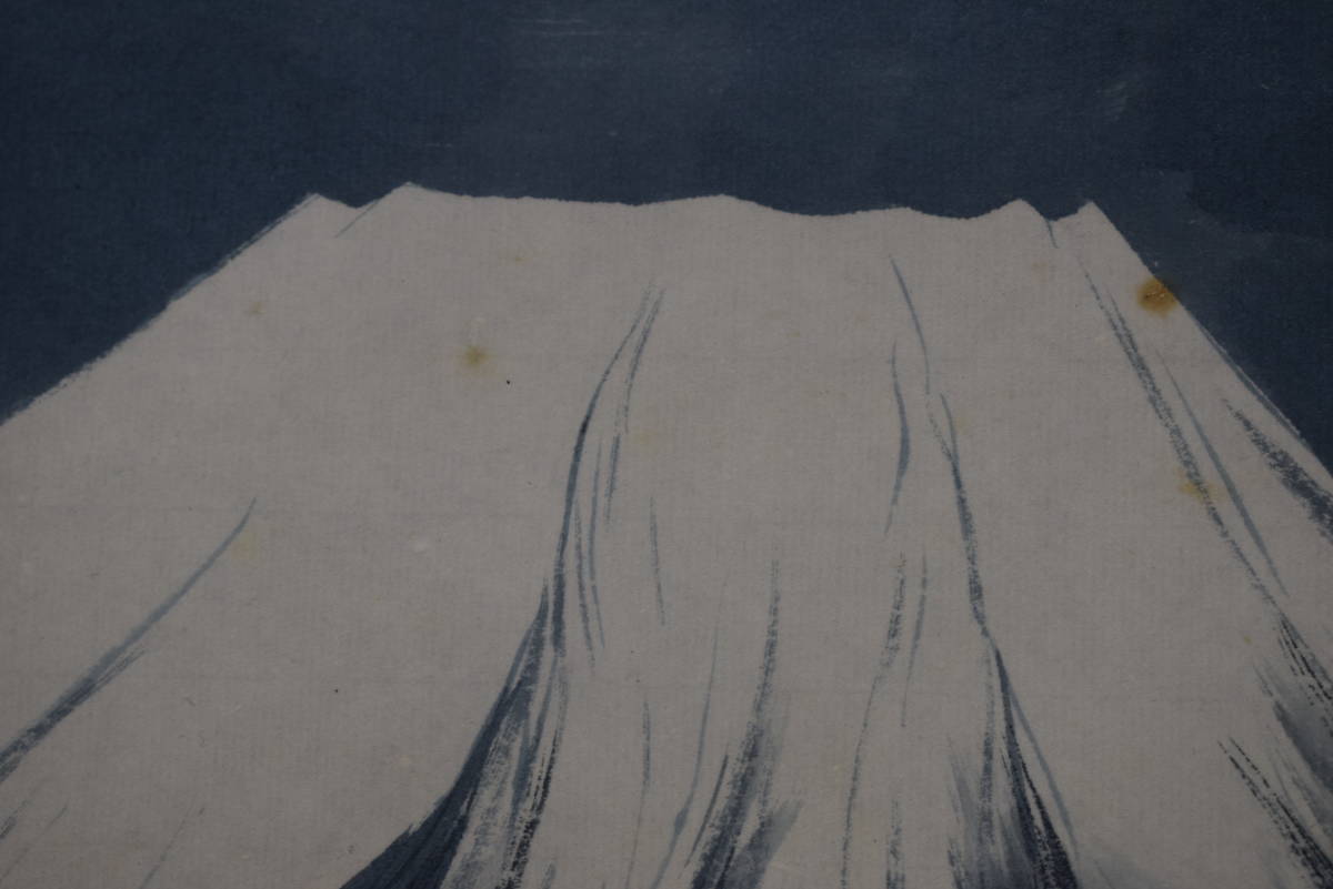 Œuvre authentique / Mototo Sugihara / Grue volante de montagne sacrée / Mont Fuji // Parchemin suspendu ☆ Navire au trésor ☆ Z-557, peinture, Peinture japonaise, paysage, Fugetsu