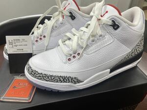 極美品 2017 NIKE AIR JORDAN 3 RETRO NRG FTL US8.5 923096-101