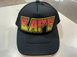 BAPE CRYSTAL STONE MESH CAP BLACK
