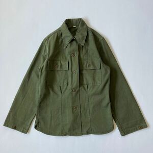 40s〜 アメリカ軍 レディース コットン HBT シャツ ジャケット/ ミリタリー ヴィンテージ 