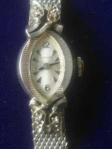 Longines 14k WG Diamond 4p Ladies Vintage Watch