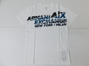★A2503 アルマーニ エクスチェンジ ARMANI EXCHANGE メンズ 半袖シャツ M 白 ホワイト 半袖 シャツ 未使用