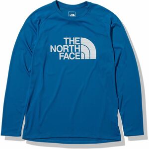 THE NORTH FACE ザノースフェイス 長袖Tシャツ ロングスリーブGTDロゴクルー ブルー(青) メンズ２サイズ 新品